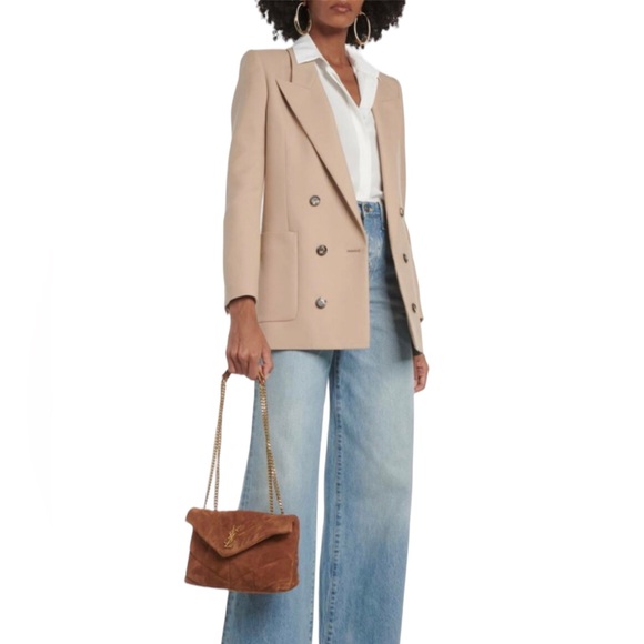 NWT YSL SAINT LAURENT LOULOU PUFFER SUEDE CROSSBODY SHOULDER BAG - Picture 2 of 16